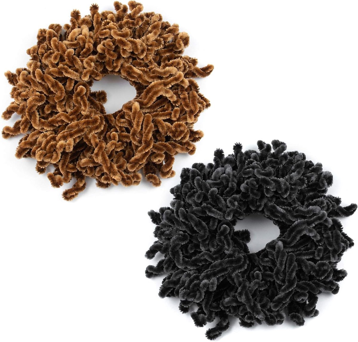 Haarring - Volume Creëren - Hijab Stijlen - Zacht en Elastisch - 9 inch - Zwart en Bruin