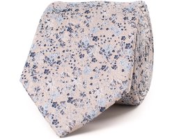 TRESANTI | GLAUCO | Silk tie with delicate wildflowers | Sky Blauw