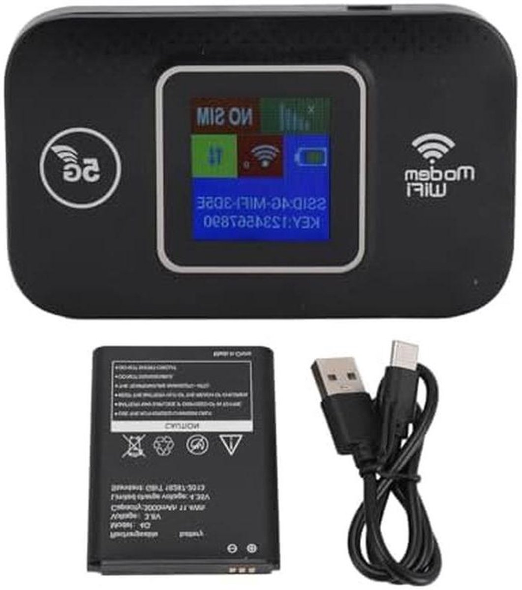 Draagbare WiFi Router - Mobiele Hotspot - Reizen en Werk - 300 Mbps Snelheid - Tot 10 Gebruikers