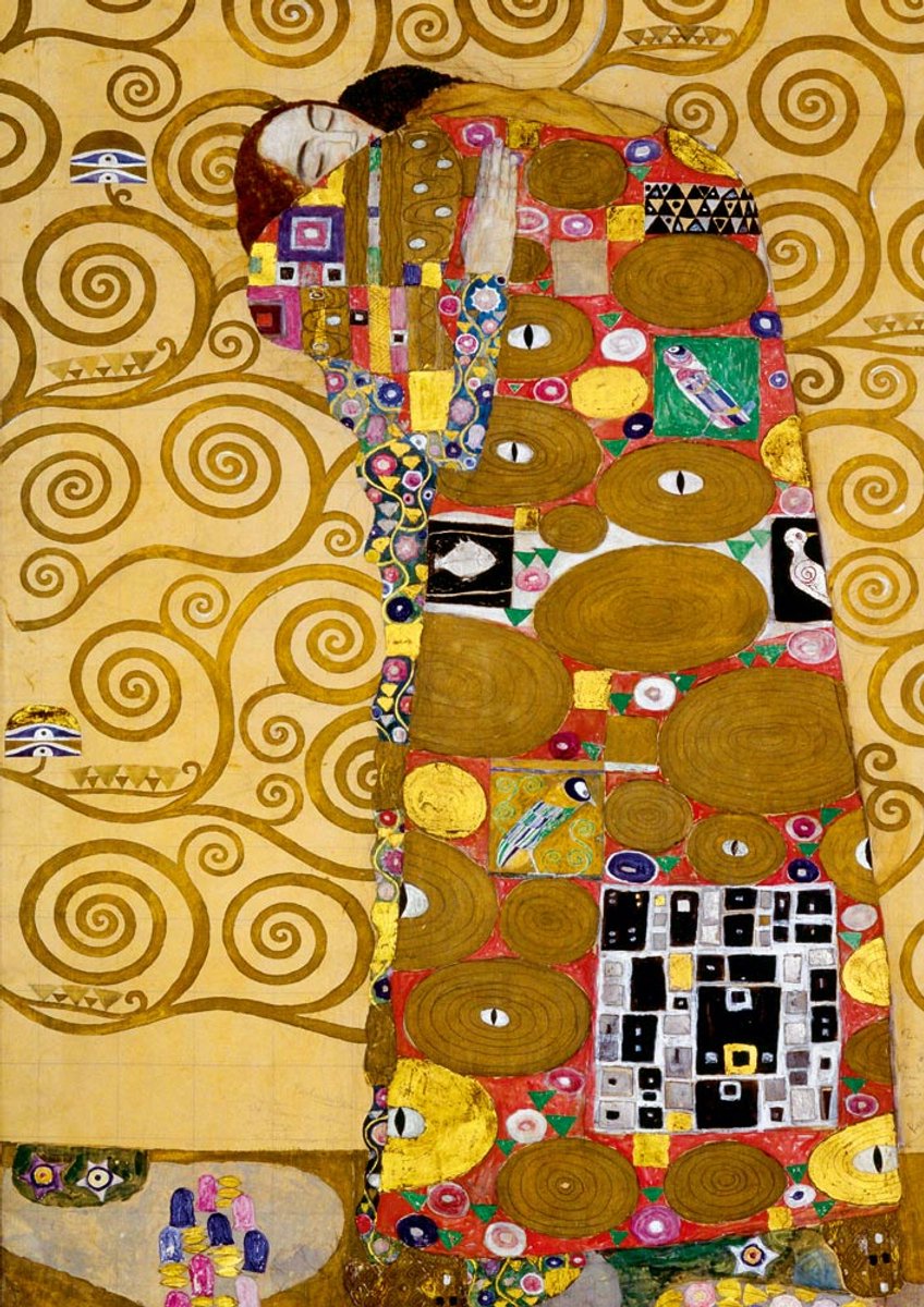 Bluebird Puzzle kunst puzzel Gustave Klimt Fulfilment 1905 - 1000 stukjes.