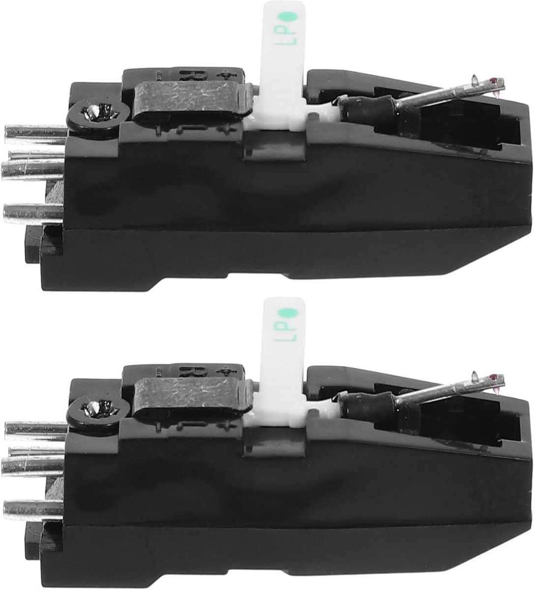 Platenspeler Naald Set - Vervangingsonderdeel Element - Muziek Weergave - Nauwkeurige Audioweergave - 34 x 18 cm - Zwart