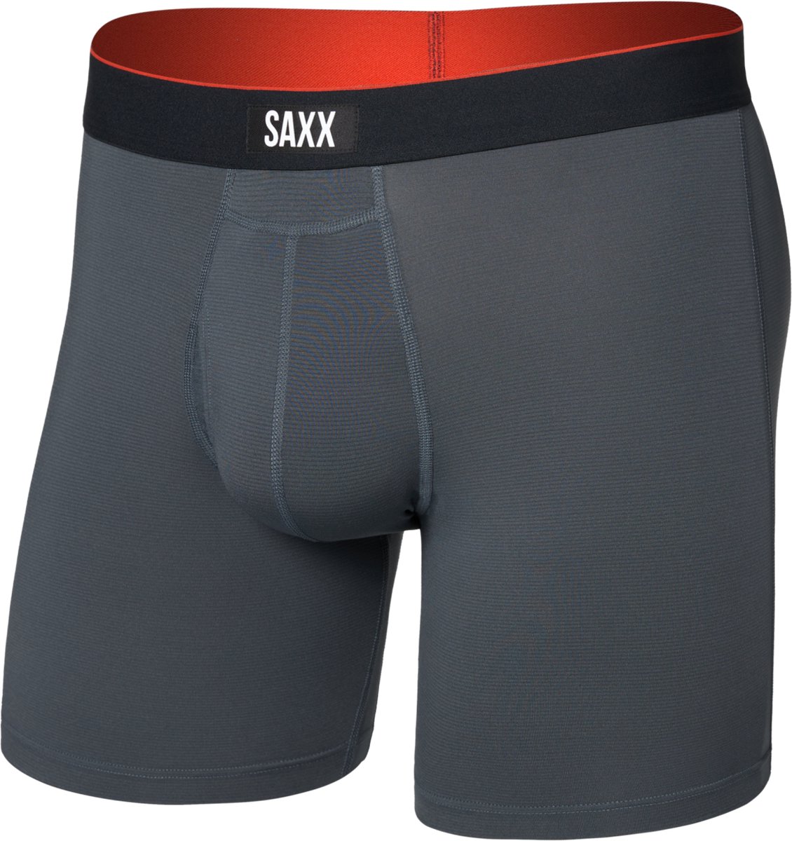 SAXX Heren Boxershort Multi-Sport Mesh - Boxer met BallPark Pouch® PRO - Lichtgewicht Sport Ondergoed - Zwart - L