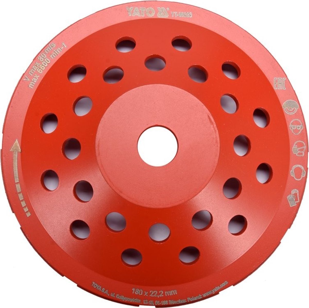 Yato YT-60323 - Diamantslijpschijf - 180mm - M14 Bevestiging