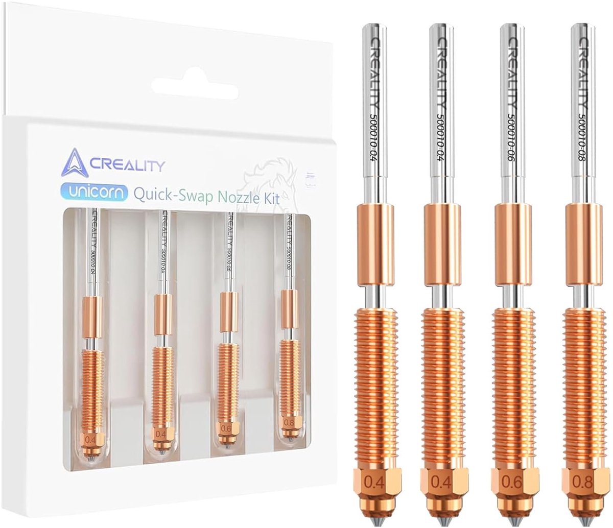 Printkop Set - 3D Printer Onderdelen - Snel Printen - Koper Titanium Legering - 0.4 en 0.8mm