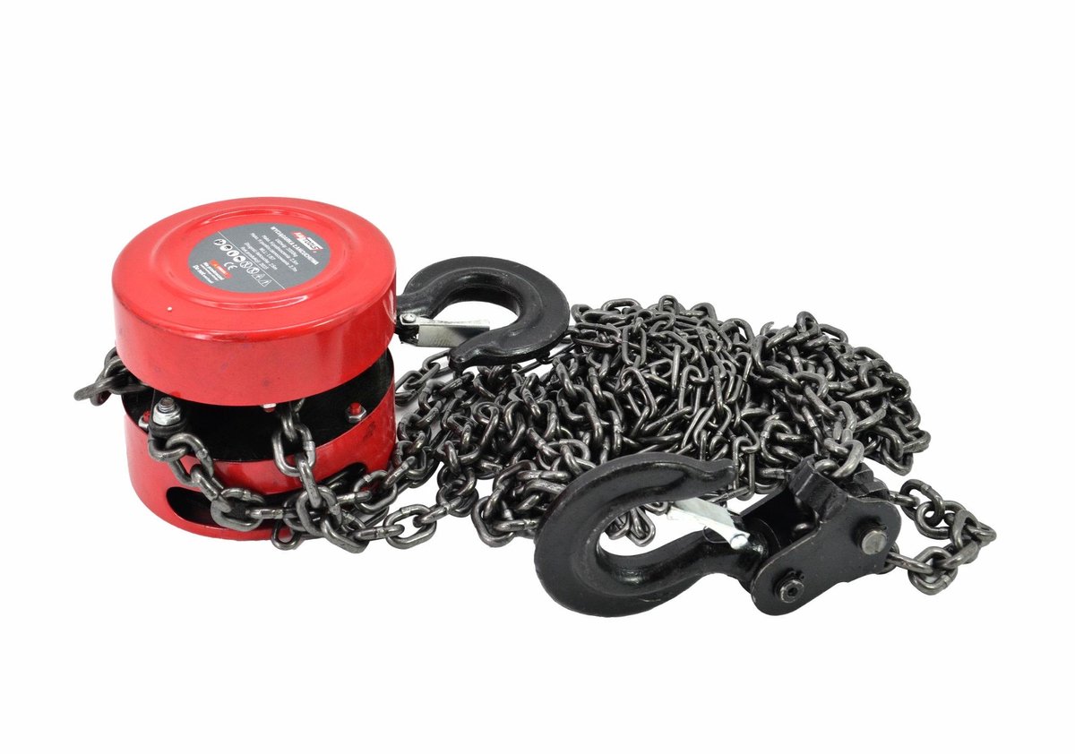 Awtools AW72001 - Kettingtakel - 1 T - Handbediening - Stalen Constructie