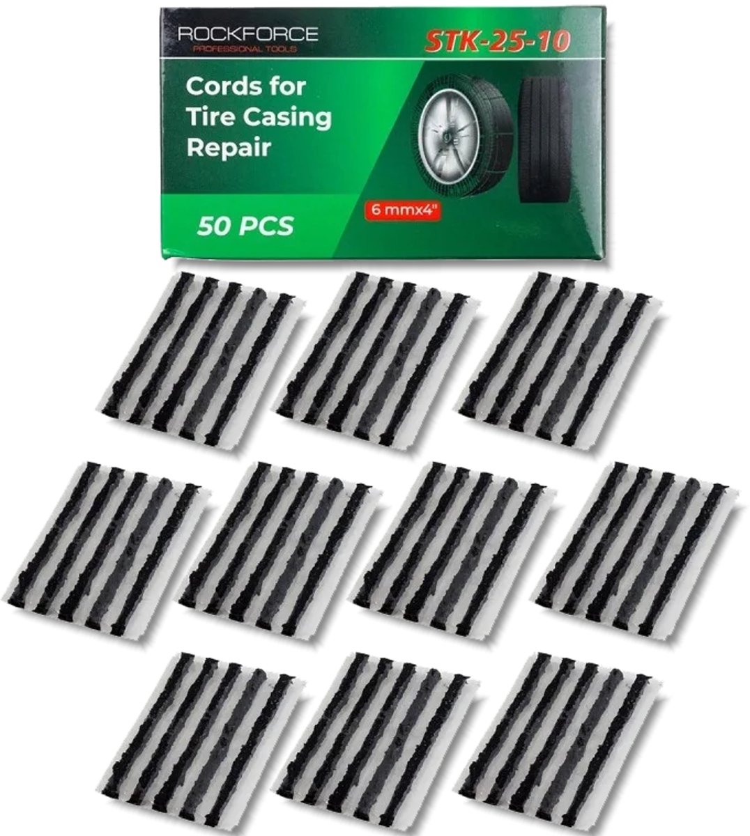 Rockforce - Bandreparatiestrengen - 50 Stuks - 6x4mm - 10cm