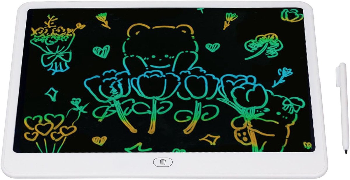LCD Tekentablet - Schrijfbord Tekenbord - Kinderen Leren Tekenen - Oogvriendelijk Kleurenscherm - 16 Inch Scherm - Kleurrijk