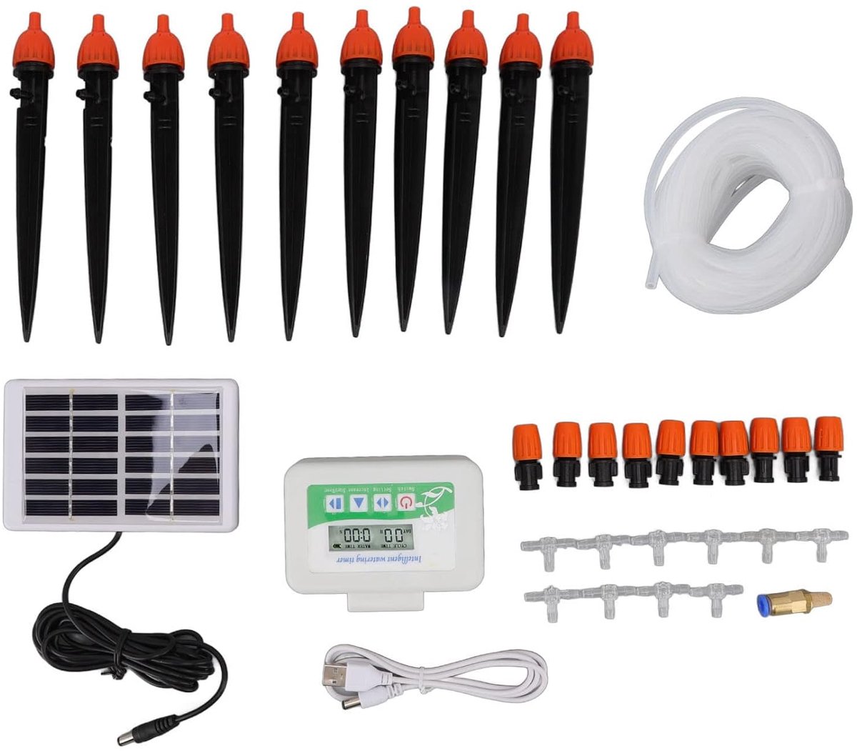 Automatische Besproeiing - Zonne-energie Timer - Zelfstandig Water Geven - IP67 Regenbestendig - 850 Ml/Min Pompopbrengst