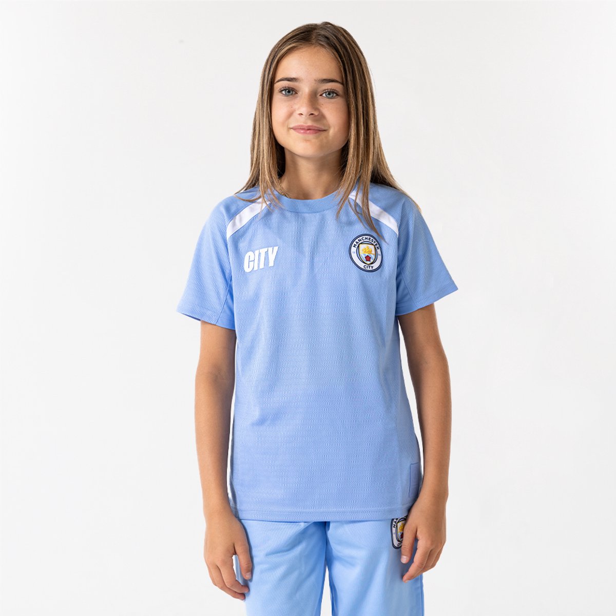 Manchester City Thuis Shirt Kinderen 25/26 - Maat 116 t/m 164 - Voetbalshirt - Sportkleding - Jongens & Meisjes - Man City Fanshop - Polyester