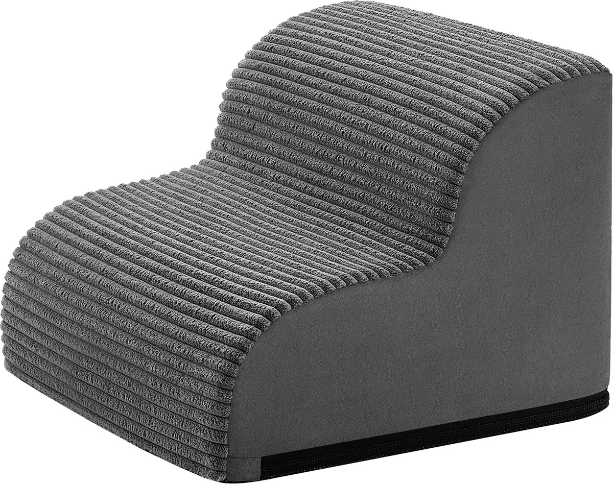 Feandrea - Hondentrap - Hondentrapje voor Honden - 2-Treden - Antislip - Afneembare Wasbare Hoes