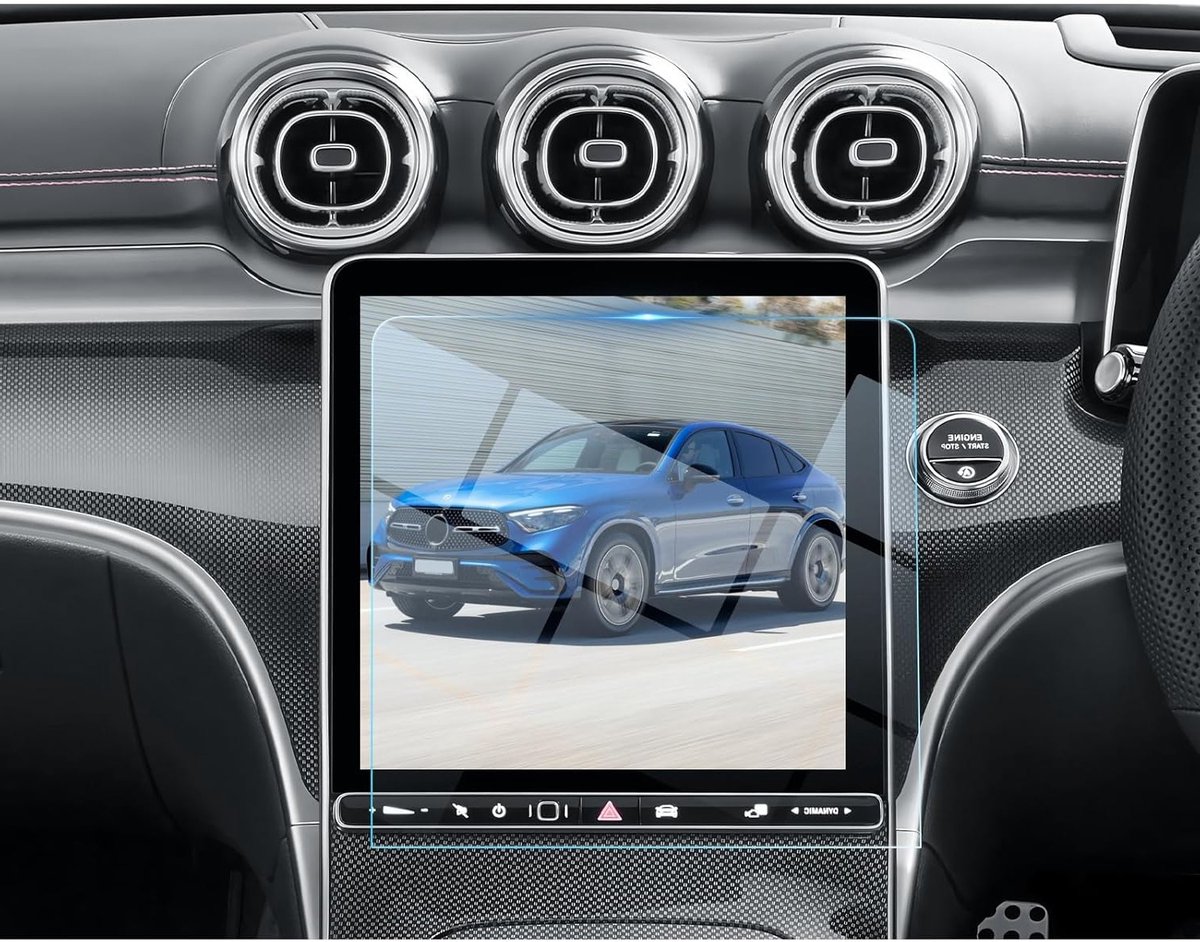 Navigatiescherm Beschermfolie voor Mercedes GLC X254, C-Class W206 en CLE Coupe - 11,9 Inch Gehard Glas 9H, Ideaal voor Navigatie en Auto Accessoires
