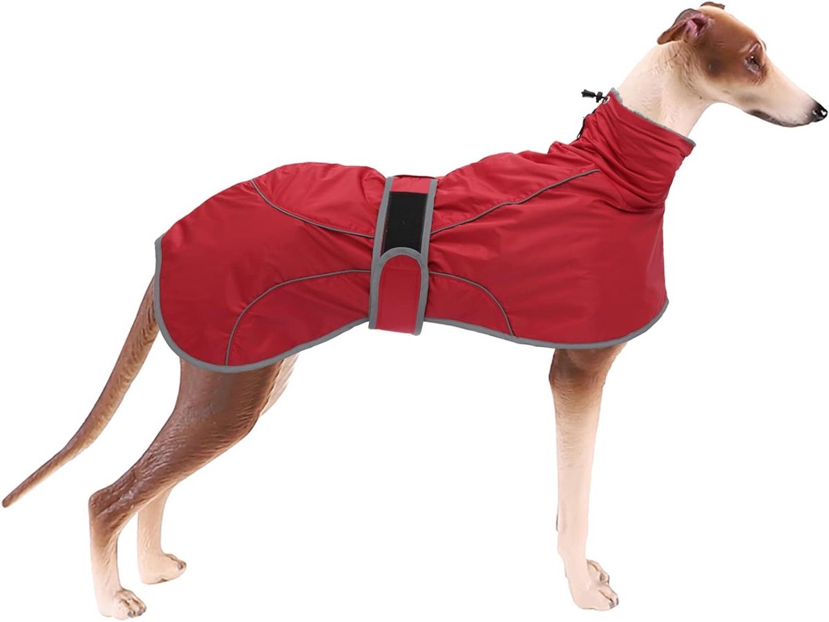 Hondenjas met Warme Fleece Voering, Verstelbare Buitenjas voor Middelgrote en Grote Honden, Ideaal voor Koude Weeromstandigheden