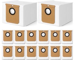 14 stuks stofzuigerzakken voor Eufy L50 SES L60 SES - voor Conga Home 10000, 8090 Ultra, 9090 AI - voor Haier H9 + - vervangende zak robotstofzuiger
