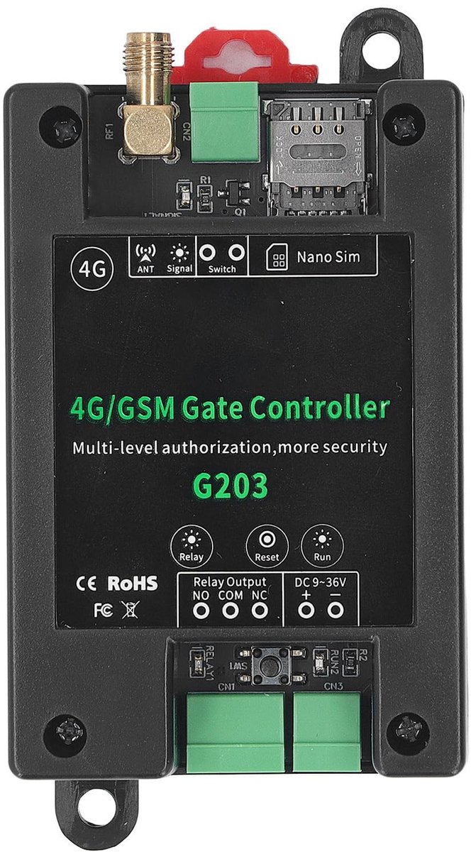 Dailygoody - GSM Deuropener - Toegangscontroller - Multifunctioneel - 3G 4G - Afstandsbediening - 1001 gebruikers - Geschikt voor commerciële toepassi...