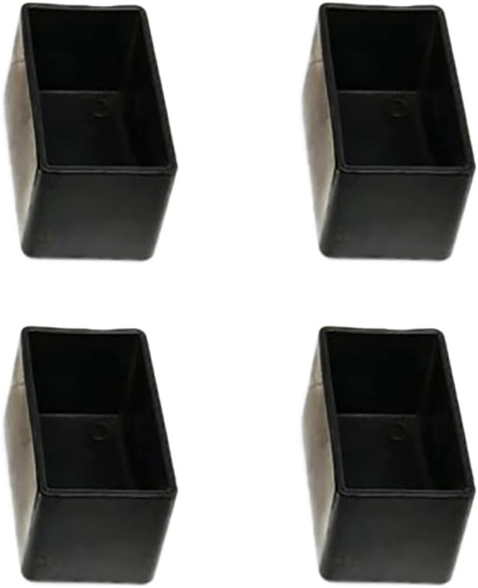 Set van 8 Rectangulaire Stoelpootdoppen - Beschermende, Antislip Vloerbedekking voor Stoel