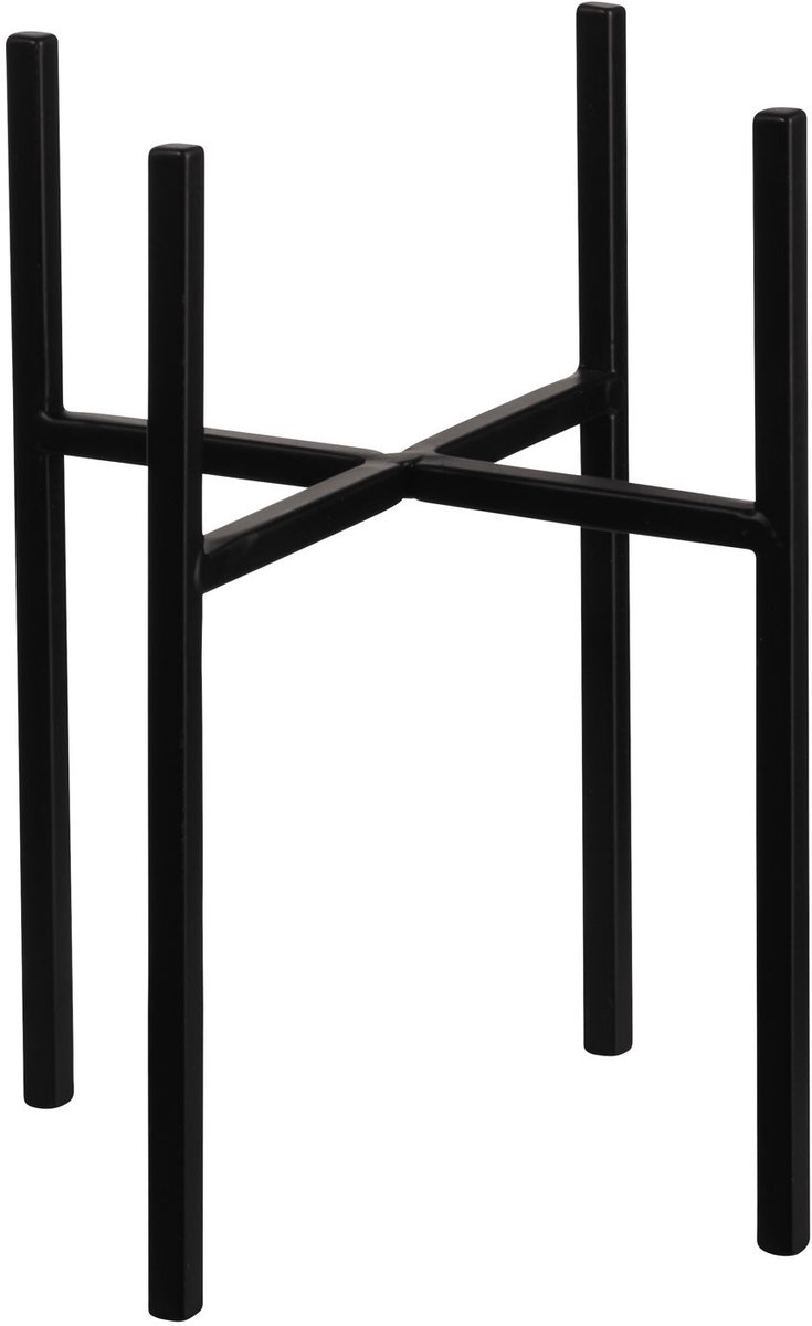 ASA Selection haruko metalen standaard, metalen standaard, voor vazen, bloempotten, zwart, H 20,7 cm, 99070950