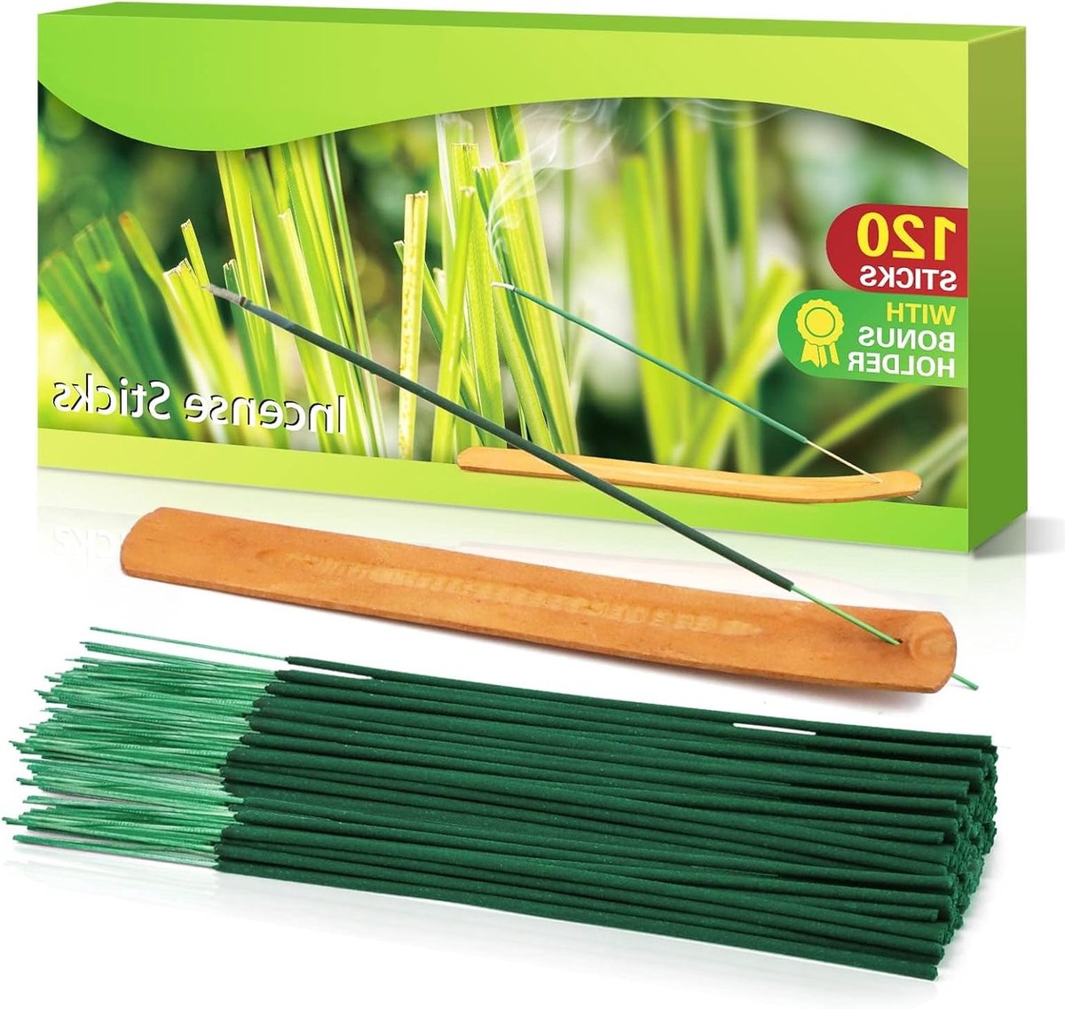 Natuurlijke Citronella Wierook Sticks voor Buitengebruik - 120 Stuks voor Tuin, Balkon en