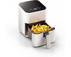 YOR® Mini airfryer - Airfryer - Airfryer klein - Wit - 26cm x 22cm x 28cm