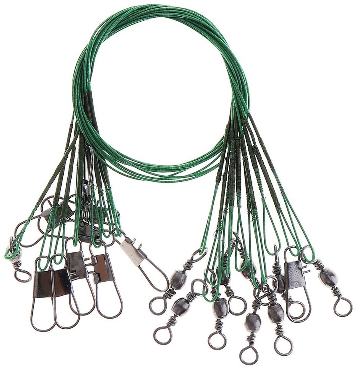 Dailygoody - Visdraad Leiders - Rvs Draad voor Vissen - Duurzaam en Sterk - 15 cm - Vissen Gear - Visserij Rigs - Geschikt voor Zoet- en Zoutwater