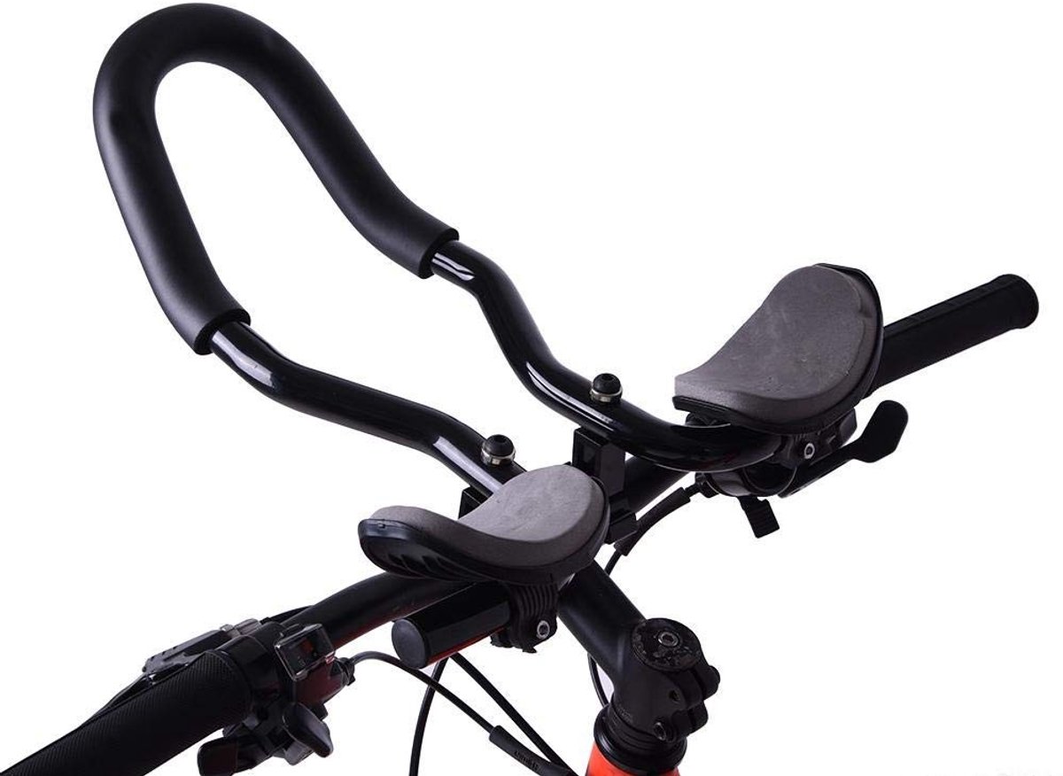 Dailygoody - Fahrradlenker - Armlehne - Aluminium - Zwart - Comfortabel - Geschikt voor Mountainbike en Rennrad