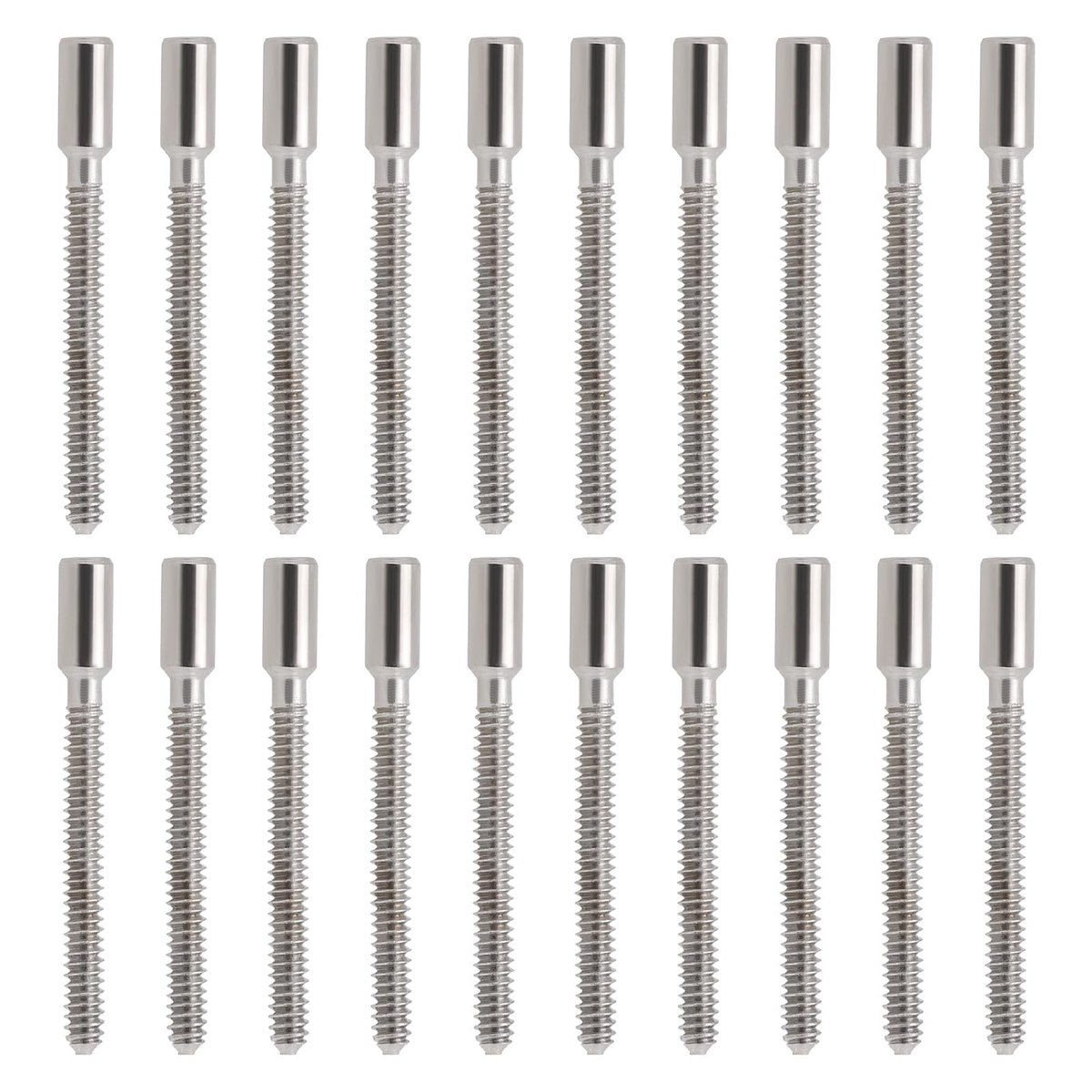 Dailygoody - Horloge Stem Extenders - Horloge Reparatie - Zilver - Winding Stam Extender - 20Pcs Horloge Accessoire - Geschikt voor Dames - 0.9mm