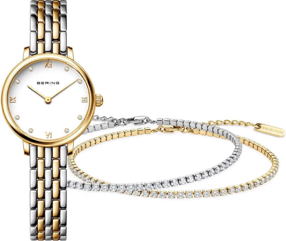 Bering - 11028-714-GWP - Geschenkset - Dames - Kwarts - Classic