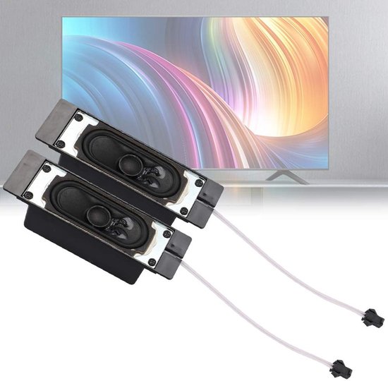 Allecto - TV Luidspreker - 8 Ohm 10W - Uitstekende geluidskwaliteit - Zwart - Breed bereik geluid - Geschikt voor LCD TV en Reclame Machine van Allecto — afbeelding 5