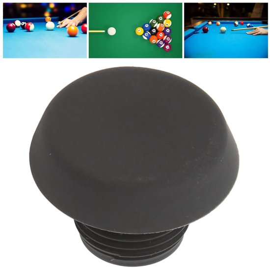 Solidchoice - Dailygoody - Biljartkeu Beschermende Rubber Dop - Onderste Bumper - Standaard Formaat - Anti-botsing - Ideaal voor Biljart - Zwart Plastic — afbeelding 4