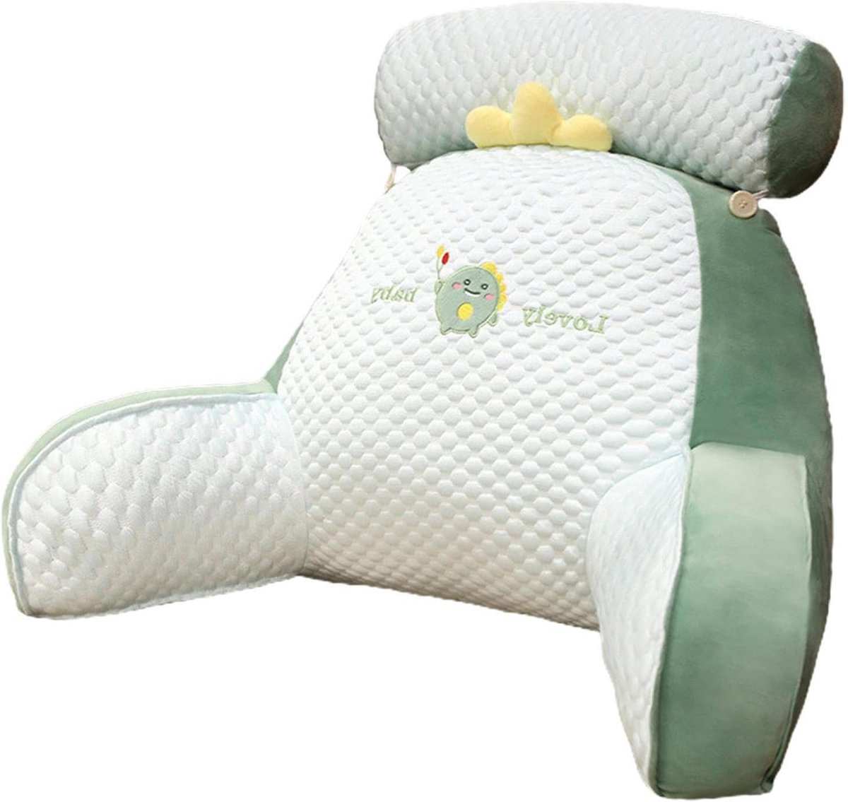 Bed Rugsteun - Leeskussen met armen - Ontspannen in bed - Ergonomisch ontwerp - 60 x 40 cm