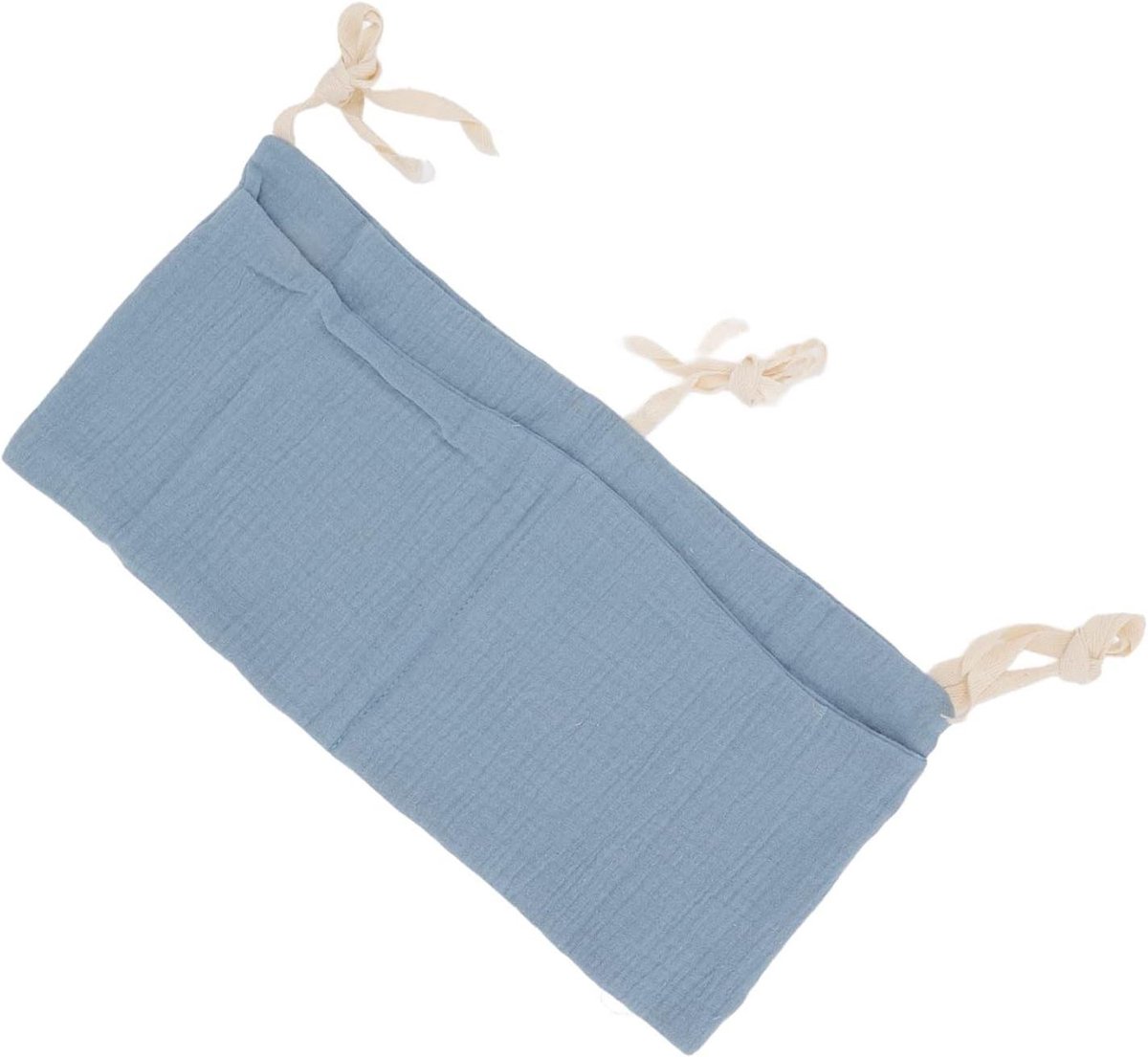 Baby Opbergtas - Bed Organizer - Babykamer Inrichten - Wasbaar Katoen - 38 x 18 cm - Marineblauw