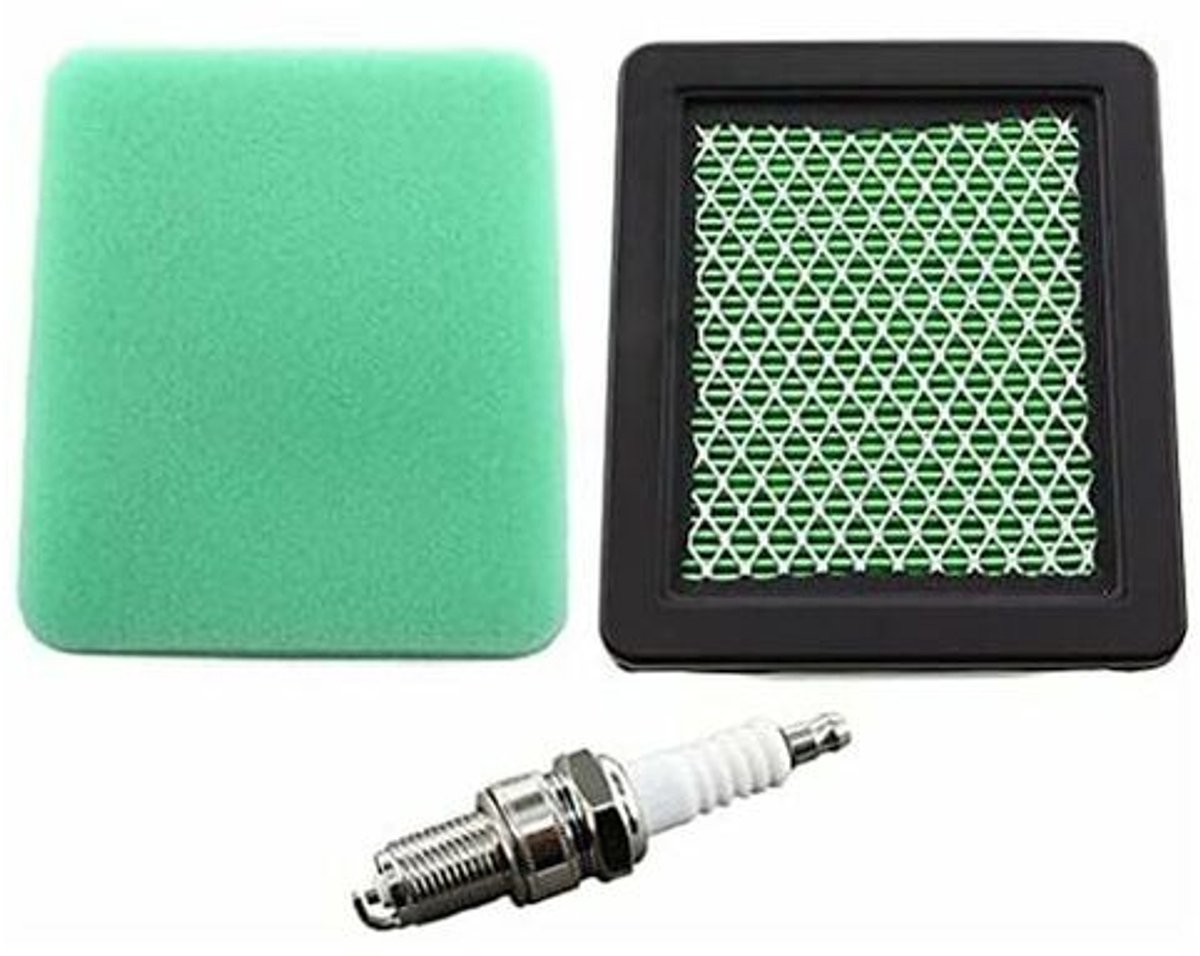 Luchtfilter geschikt voor geschikt voorfilter en bougie geschikt voor Honda grasmaaiers HRG415, HRG465, HRX426, HRX476, HRX537, HRB425 en IZY – geschikt voor 17211-ZL8-023