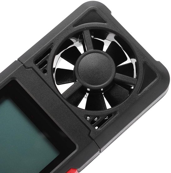 Digitale Anemometer - Windsnelheidsmeter Luchtsnelheidsmeter - Wind Meten - Automatische Kalibratie - 0.70-30.00 m/s - Zwart — afbeelding 2