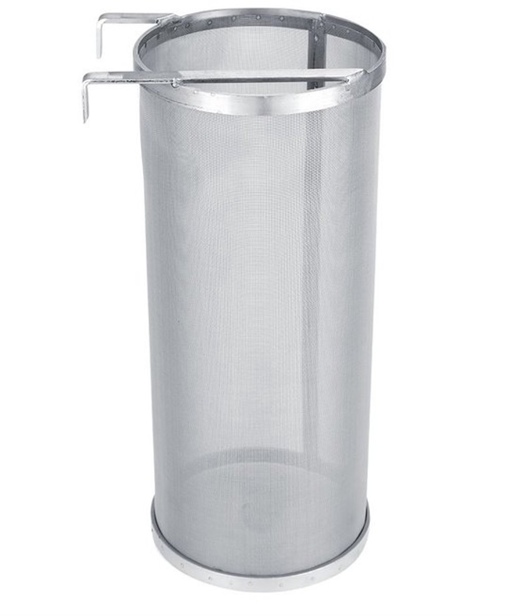 RVS Bierbrouwfilter 300 Micron Thuisbrouwerij Bier Hop Mesh Filter Zeef met Haak Kookfilter (15 * 35cm/5.91x13.78in)