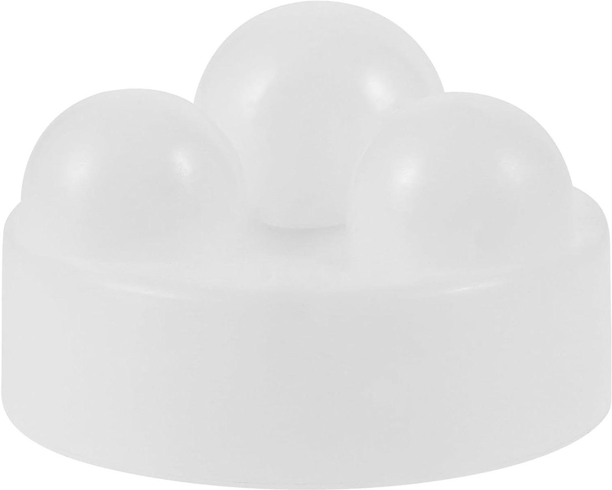 Massageroller Unit - Massageonderdeel - Rugontspanning - Driepunts rolbal - 6.5 cm - Wit