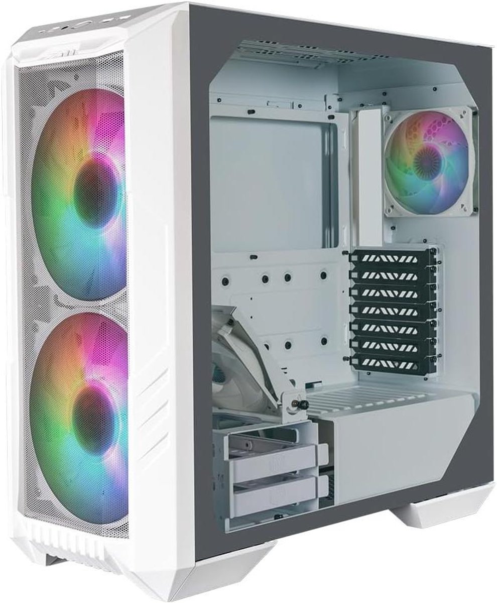 Computer Behuizing - PC Kast - Componenten Beschermen - Grote Luchtstroom - Mid Tower - Wit