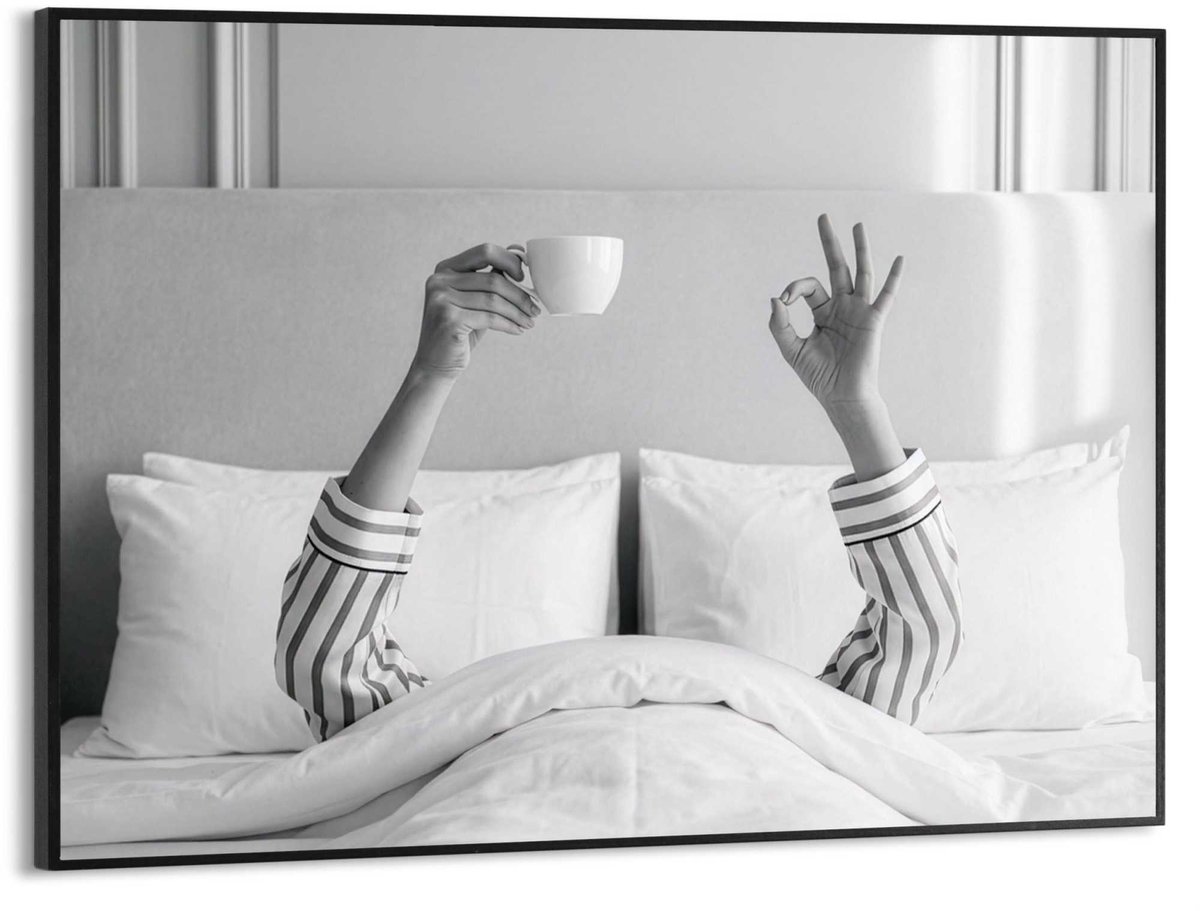 Schilderij Perfecte koffie - 30 x 40 - Hout - REINDERS