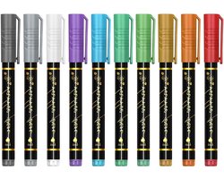 Body Paint Markers - Huidverf Stiften - Artistiek Tekenen - Huidvriendelijk Afwasbaar - 10 Kleuren - Levendig