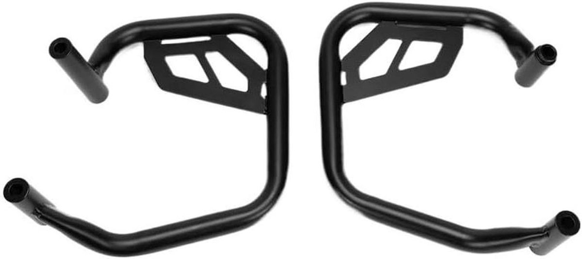 Motorfiets Bumper - Valbeugel Frame - Bescherming Motor - Roestvrij Staal - 1 Set - Zwart