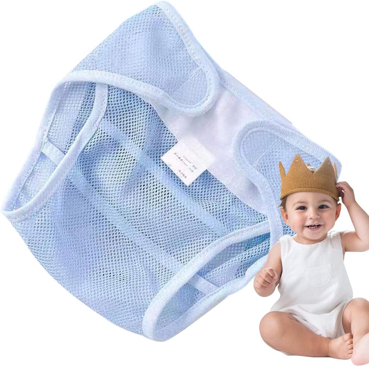 Wasbare luier - Herbruikbaar broekje - Babyverzorging - Verbeterde ventilatie - 20 x 10 x 5 cm - Niet gespecificeerd