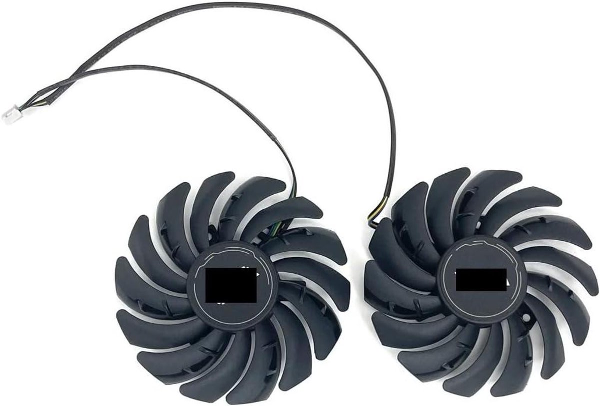 Videokaart Ventilator - GPU Fan - Koeling PC - Directe Vervanging - 87mm - Zwart