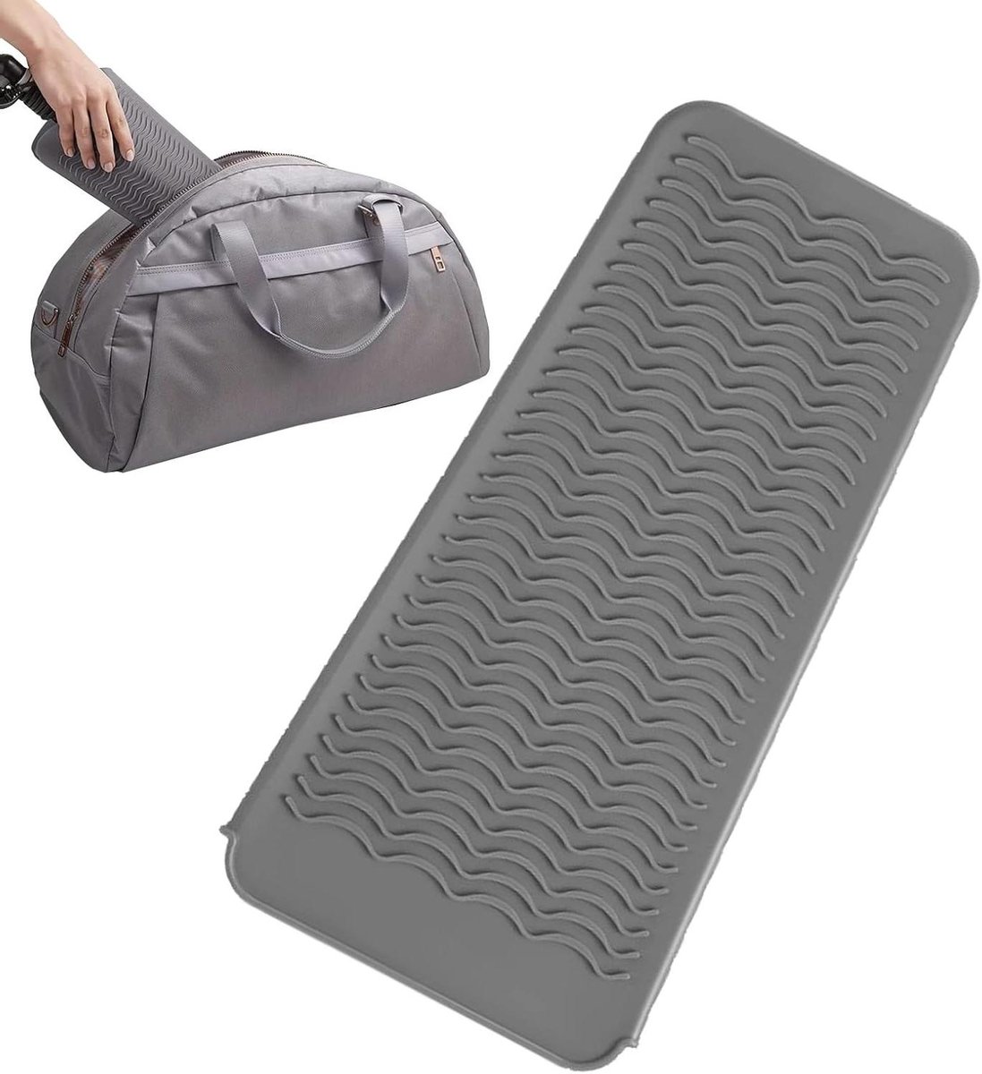 Siliconen Stijltang Mat - Hittebestendige Mat - Bescherming Styling Tools - Antislip Textuur - 15 x 15 x 15 cm