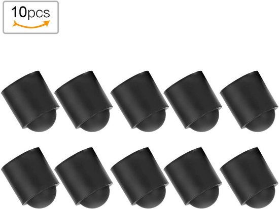 Dailygoods- Biljart Accessoires - 10 Stuks Rubberen Keu Tip Covers - Beschermende Afdekking - Vermindert Vuil - Voorkomt Krassen - Geschikt voor Amerikaanse Biljartkeu van Dailygoods — afbeelding 5