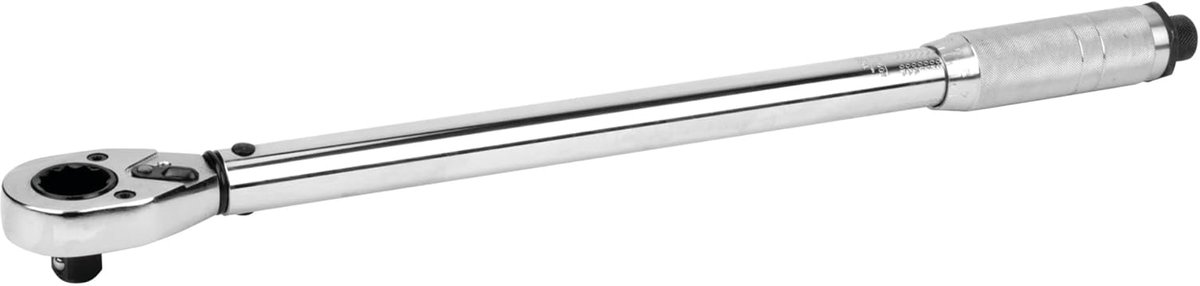 Momentsleutel - Torque wrench - Precisie aanhalen - Gegraveerde schaal - 1/2 inch aandrijving - Zilver