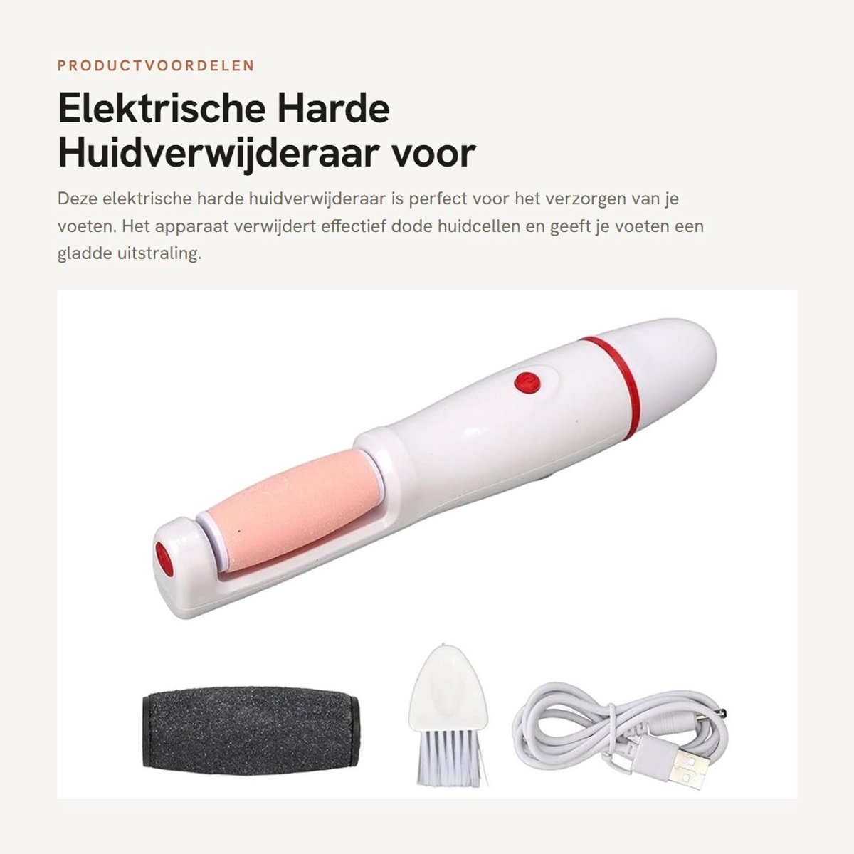 Dailygoods - Elektrische Harde Huidverwijderaar voor Voeten