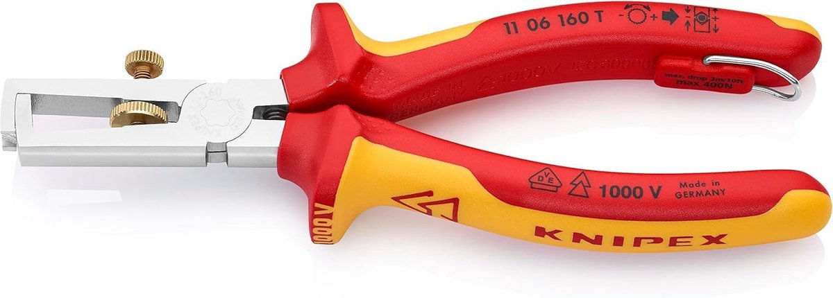 Striptang - Draadstripper - Elektrisch Werk - VDE Goedgekeurd - 160 mm - Multicolor