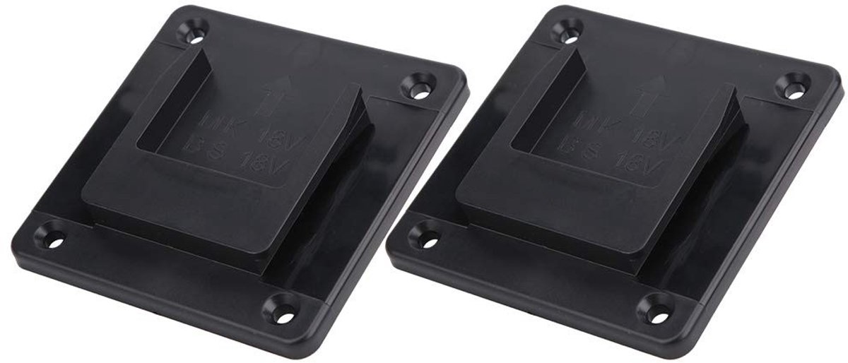 Dailygoods - Elektrische Gereedschap Houder - Wandmontage - Set van 2 - Geschikt voor 18V - Handige opslag - Perfect voor werkplaats - Ruimtebesparend