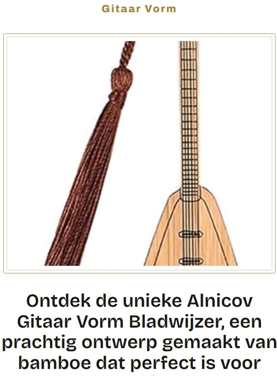 Dailygoods- Bladwijzer Gitaar Vorm - Bamboe Bladwijzer - DIY Projecten - Huwelijksgeschenken - Souvenirs - Relatiegeschenken - Boekenlegger