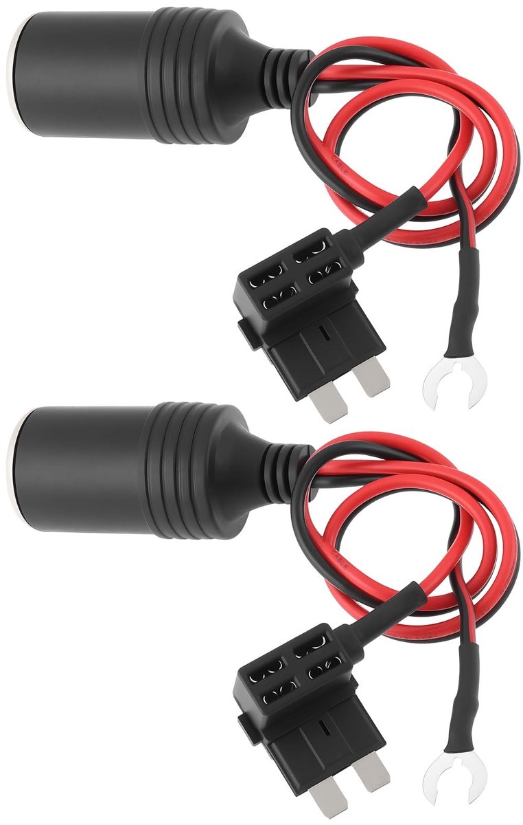 Dailygoods - 2 Stuks 12V Sigarettenaansteker Adapter voor Auto