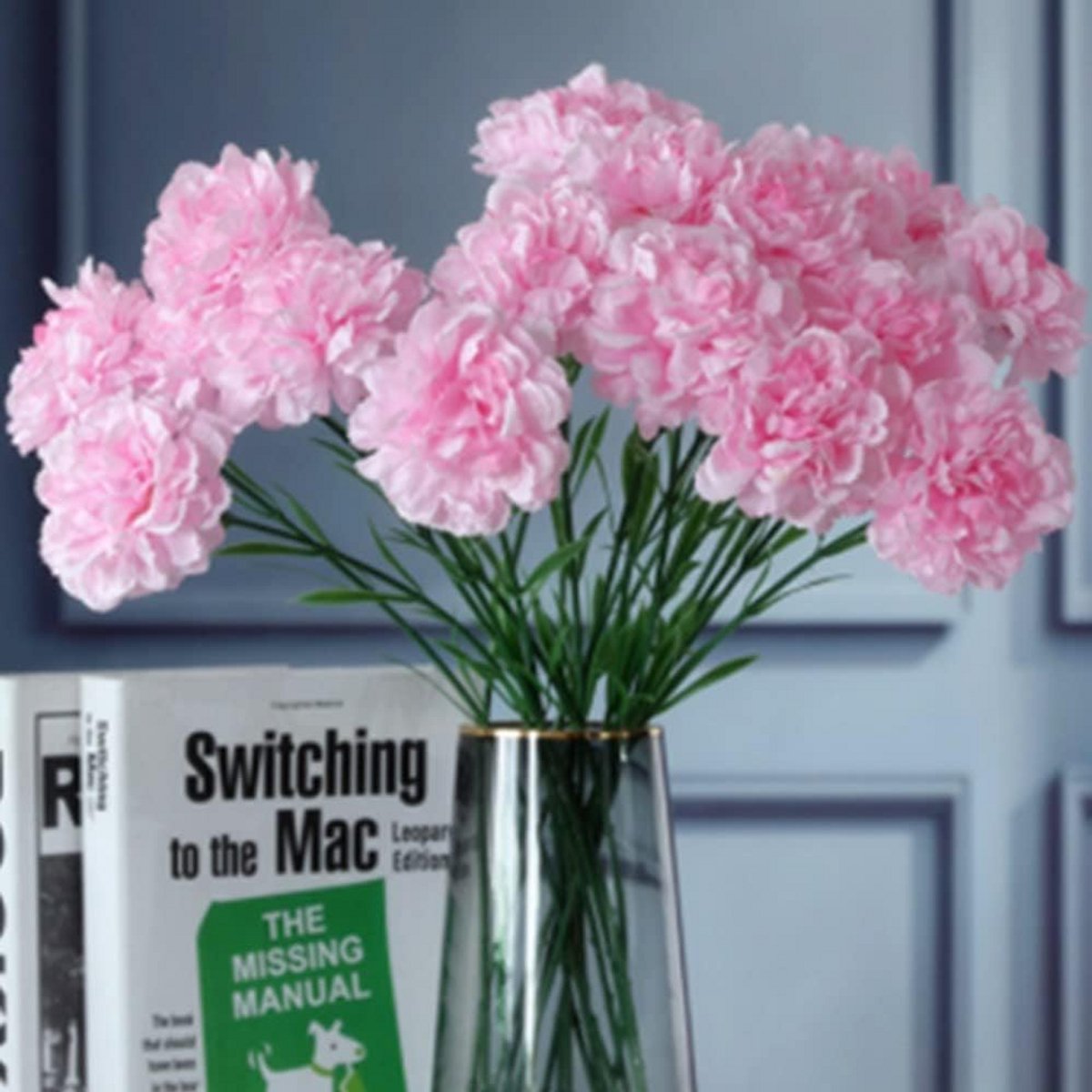Kunstbloemen Anjers - Zijden Bloemen Boeket - Bruiloft Decoratie - UV-bestendig Realistisc