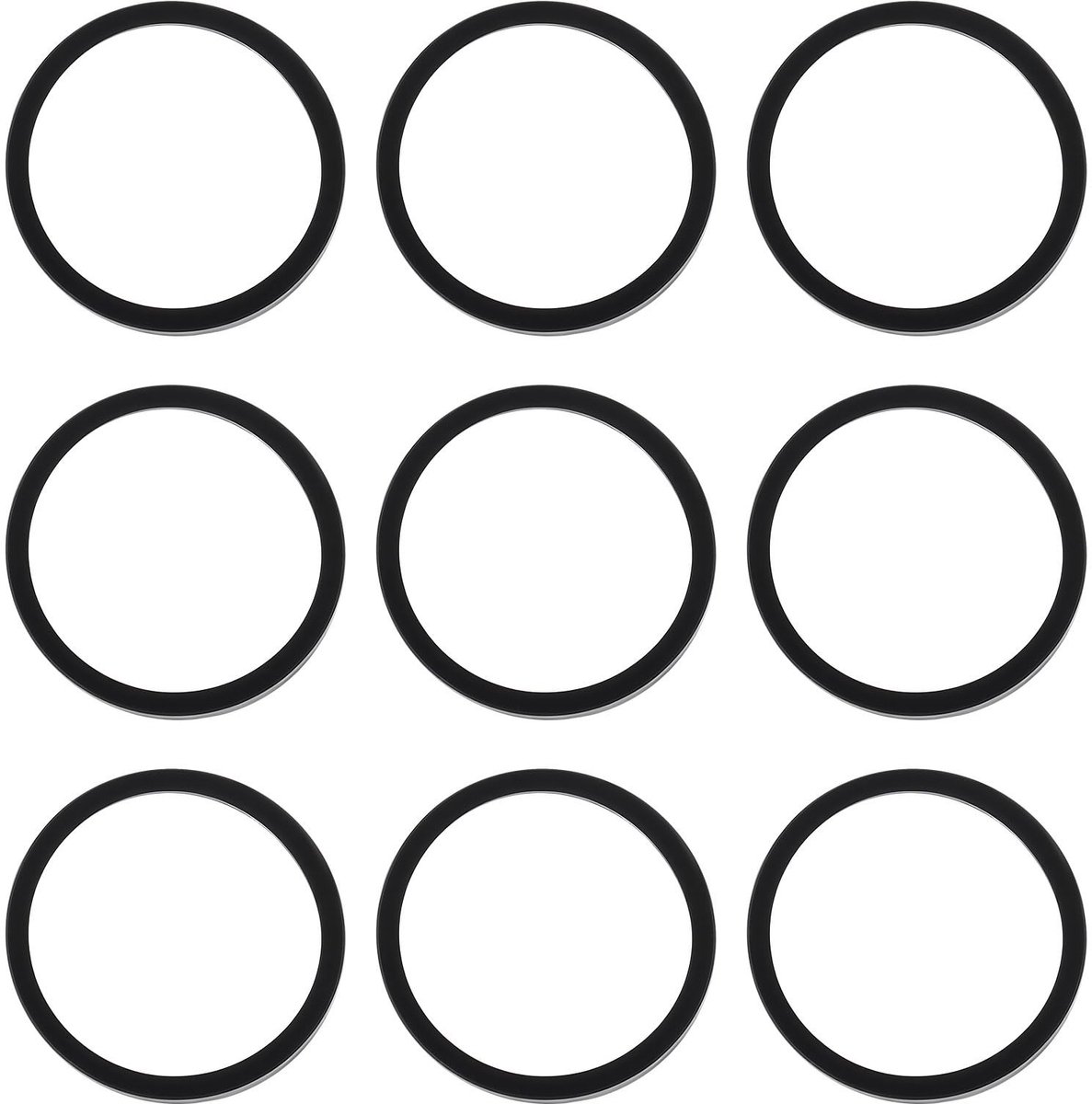 Dailygoods- Tractiebanden 50 Stuks - Hoge Compatibiliteit - Onderdeelnummer 7154/20510 - Buitendiameter 9,5 mm - Duurzaam Rubber - Nauwkeurige Pasvorm - Modeltreinbanden